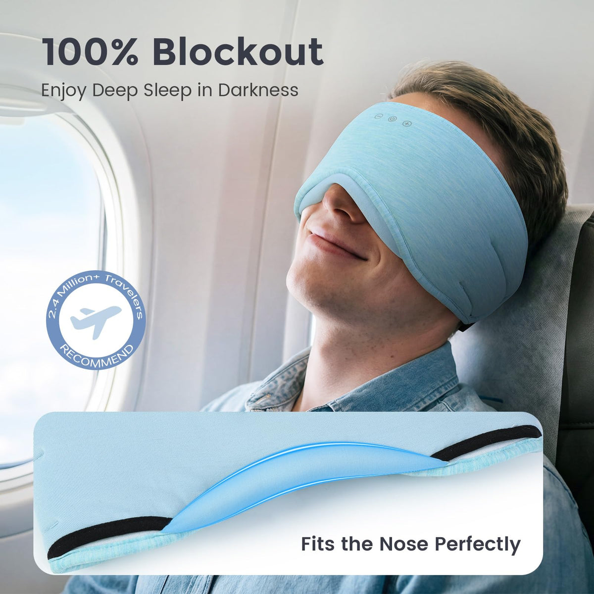 Bluetooth Sleep Mask with Headphones V88778