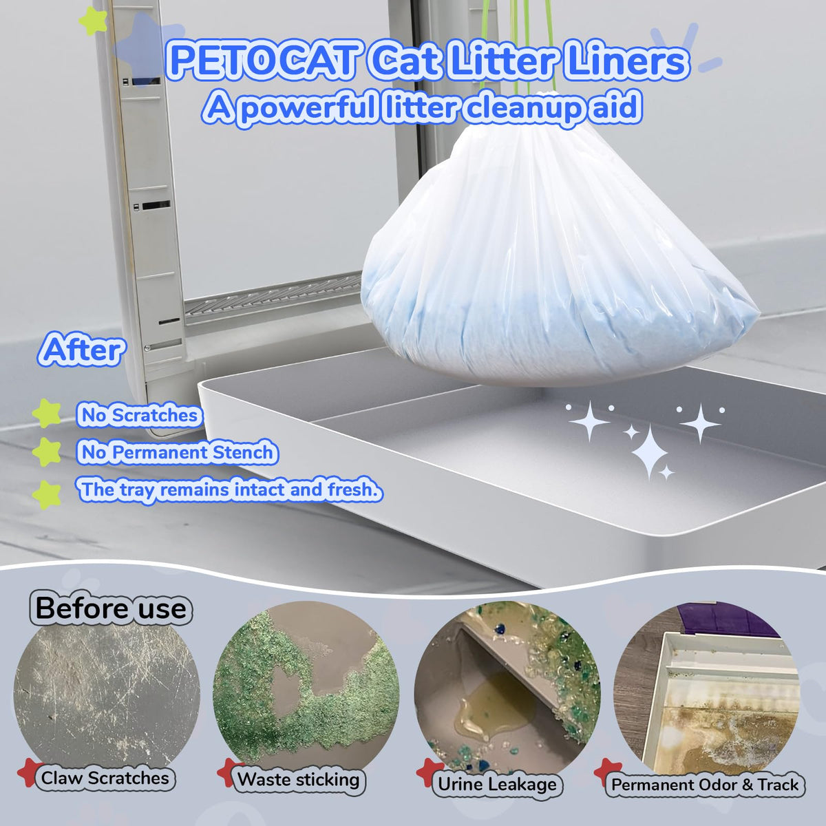 Cat Litter Liners 15 Count Y3651