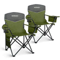 Green 2 Pack Folding Camping Chairs C7374