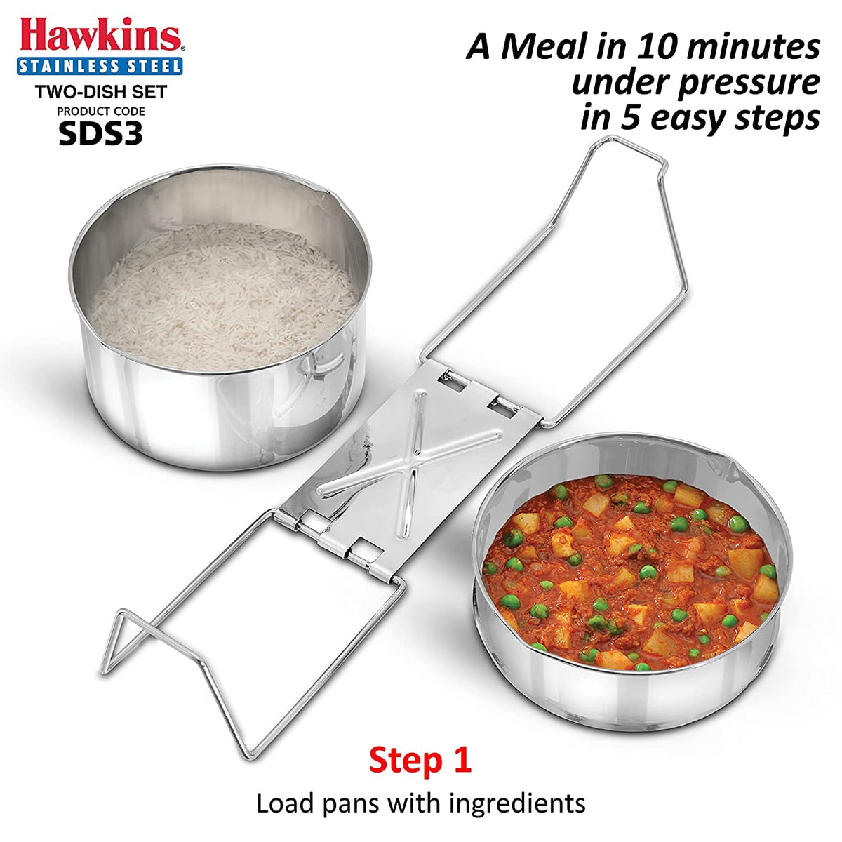 Stainless Steel Pressure Cooker, 3 Litres Z298