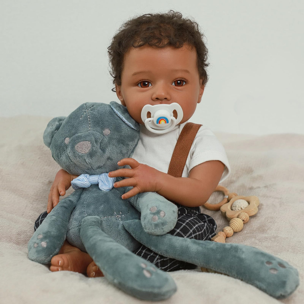 Black 20" Reborn Baby Dolls H87384