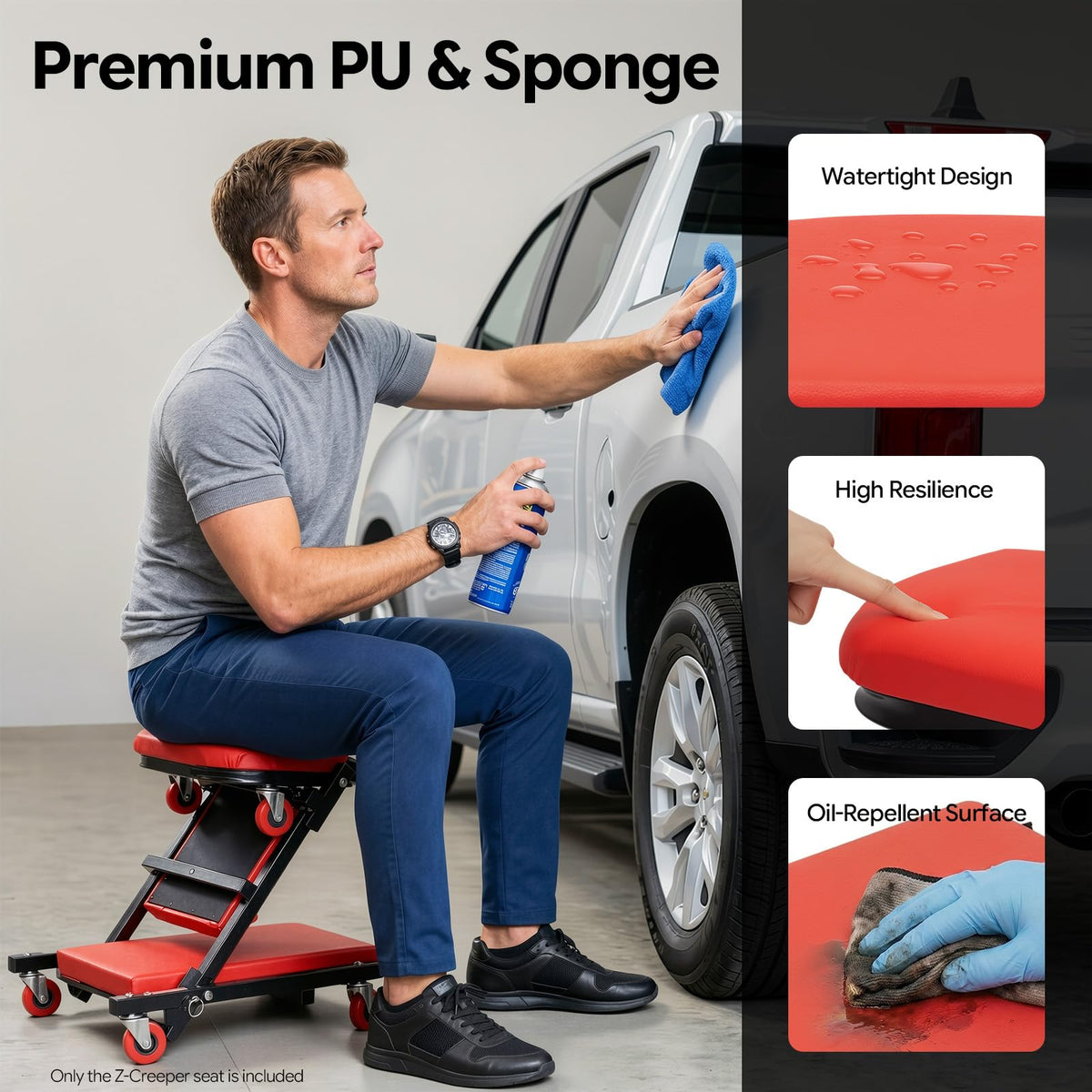 2-in-1 Convertible Mechanic Seat Z994