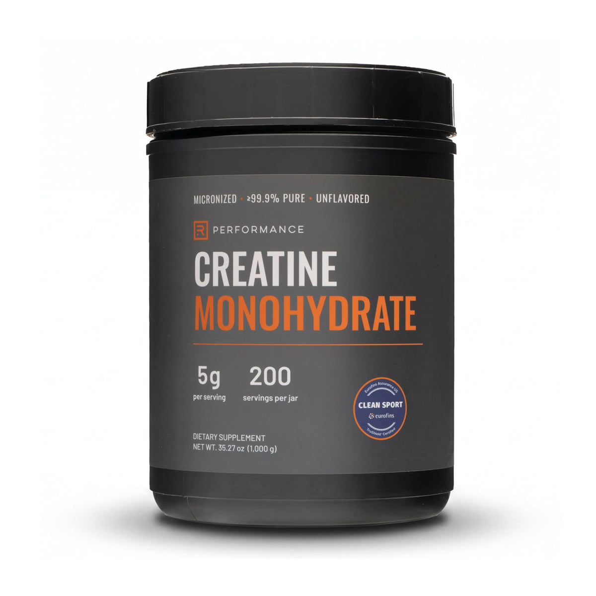 Unflavored Micronized Creatine Monohydrate Powder 1kg W12556