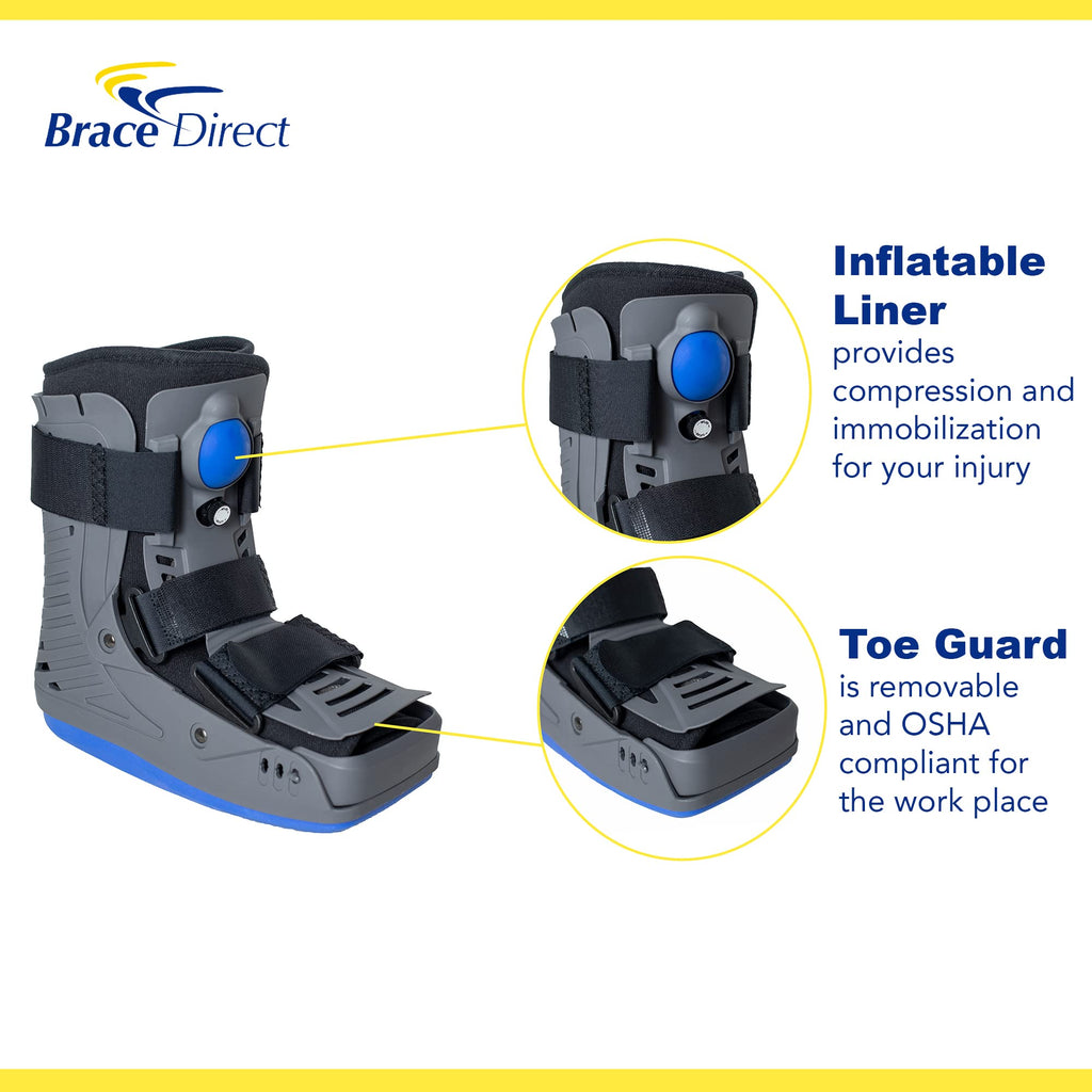 Lightweight Short Air Walking Boot with Toe Guard S937