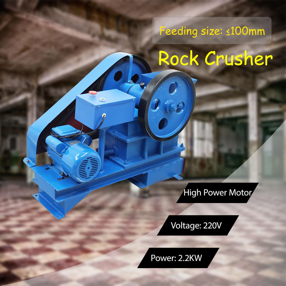 220V 2.2KW Stone Crusher Machine D97803