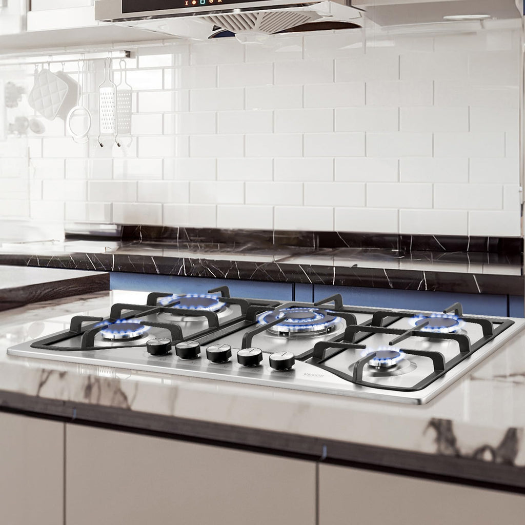 30-inch 5 Burners Stainless Steel Gas Cooktop Z2439