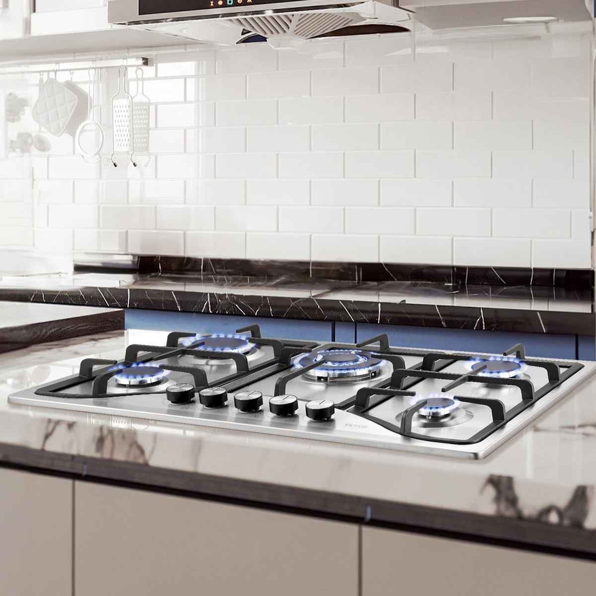 30-inch 5 Burners Stainless Steel Gas Cooktop Z2439