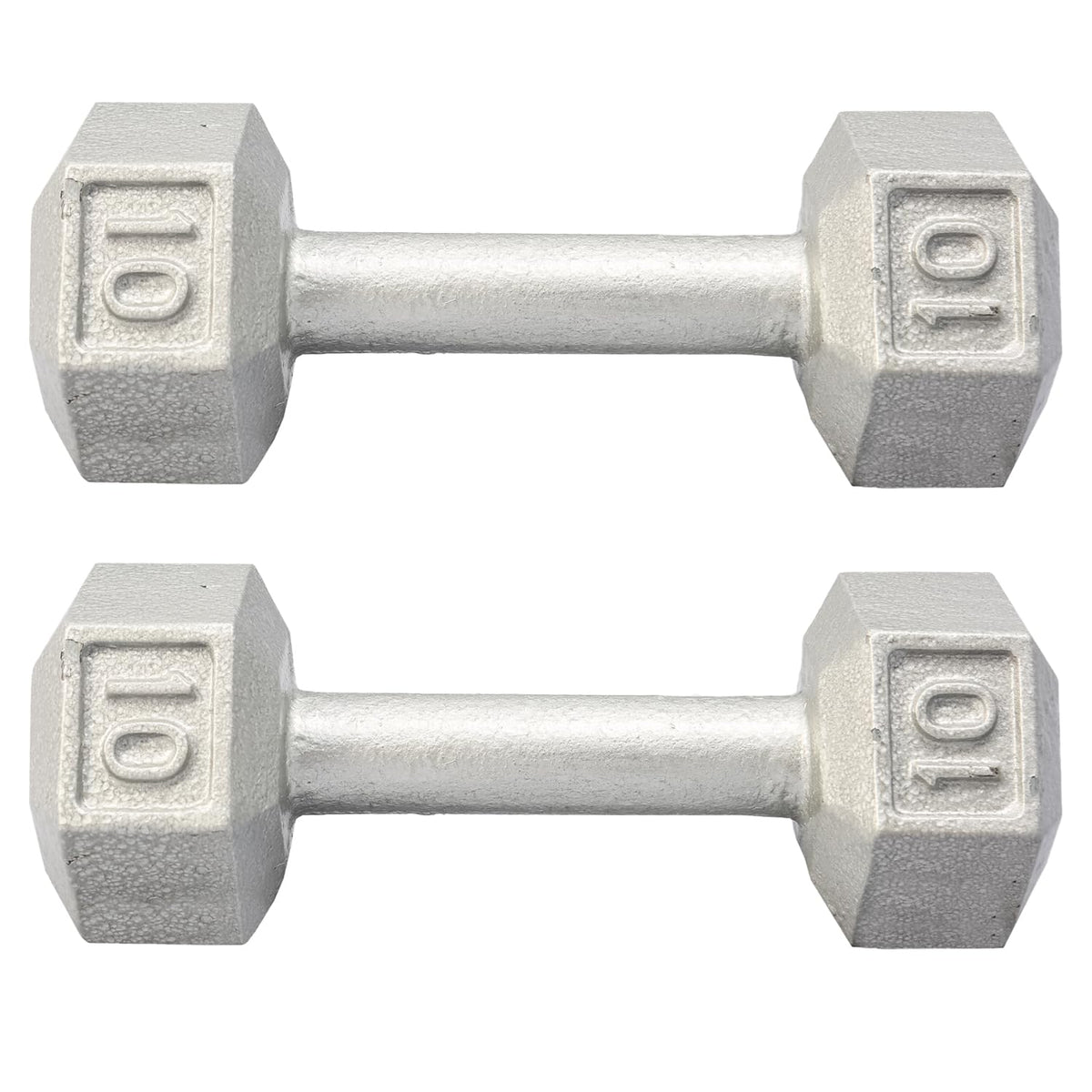 Cast Iron Hex Dumbbell 3 lb to 100 lb Single & Pair K381044