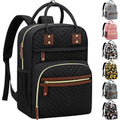 Diaper Bag Backpack with Insulated Pockets Black V8030