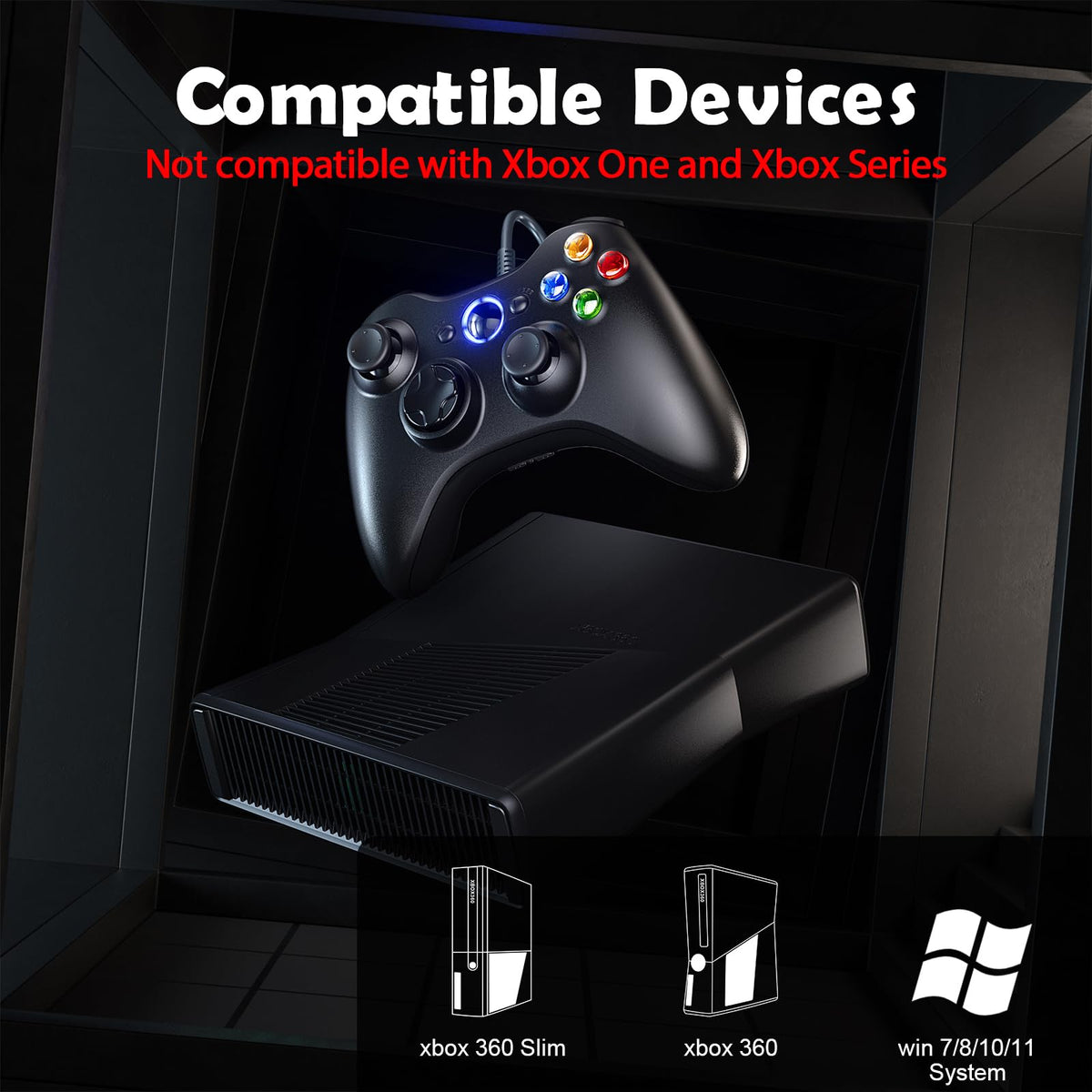 10ft Wired Controller with Upgraded Joystick, Double Shock, 2.5mm Audio Jack - 2 Pack P70292