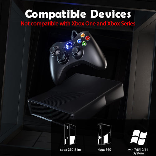 10ft Wired Controller with Upgraded Joystick, Double Shock, 2.5mm Audio Jack - 2 Pack P70292