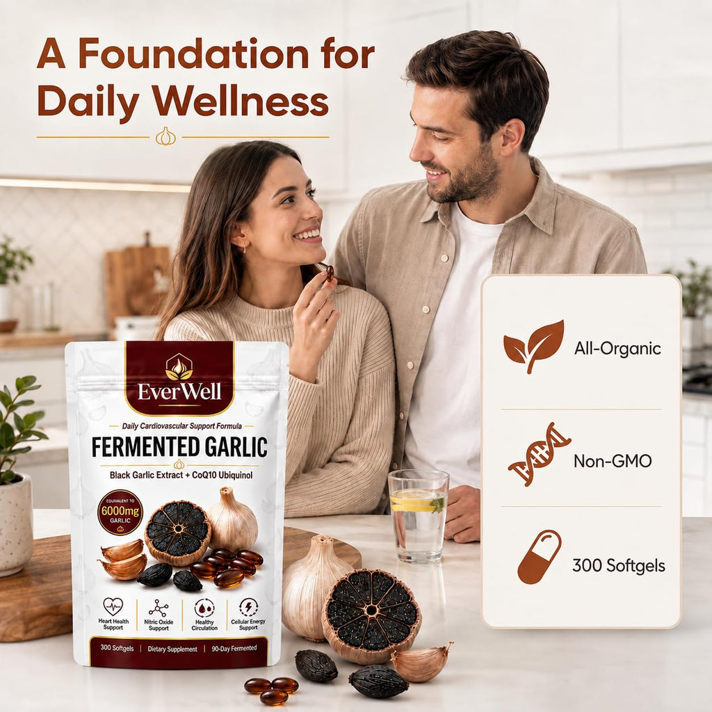 Black Garlic CoQ10 Softgels, 300 Softgels C93061