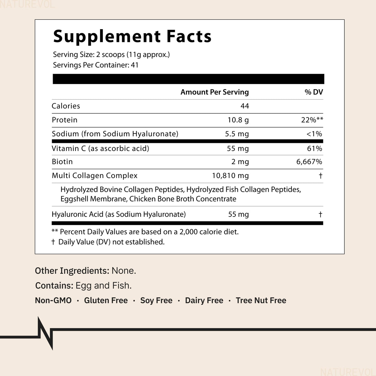 Multi Collagen Peptides Powder 1 lb Unflavored J63794
