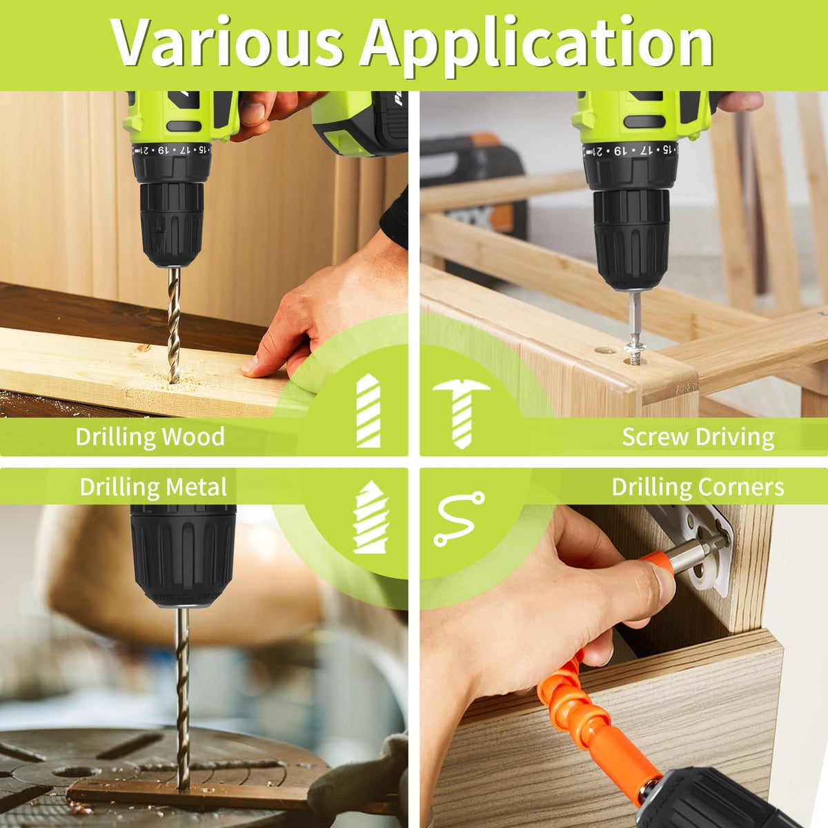 20V Cordless Drill Driver with 2 Batteries H91755