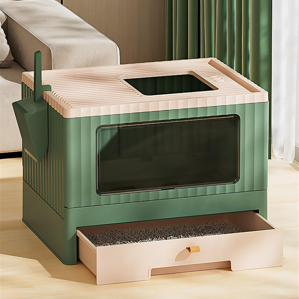 Foldable Cat Litter Box with Lid M17822