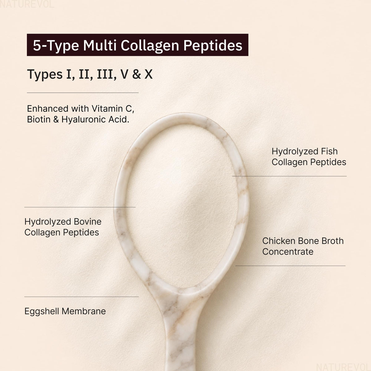 Multi Collagen Peptides Powder 1 lb Unflavored J63794