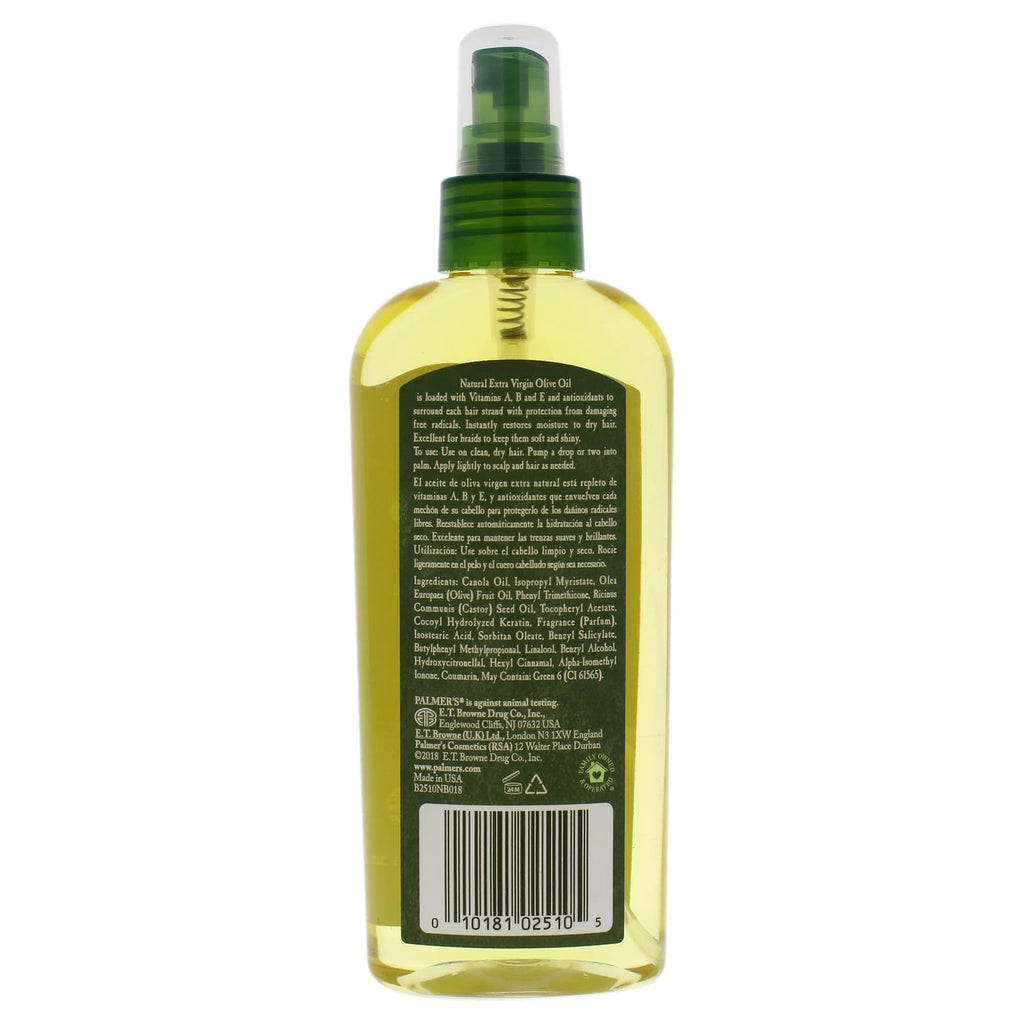 Hair Oil Spray Conditioner Olive Oil Formula 5.1 Oz Pack of 2 M118201