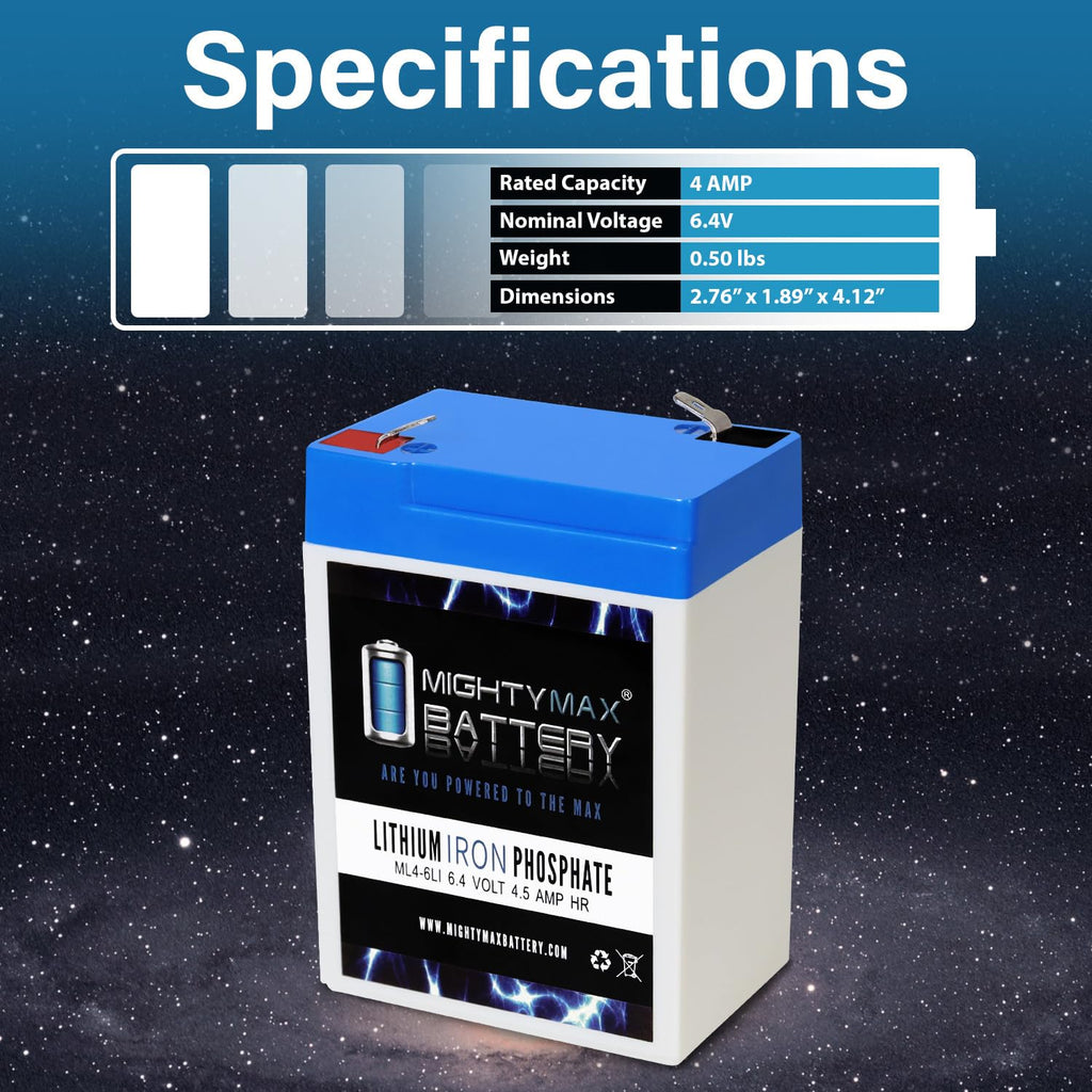 6V 4.5AH Lithium Replacement Battery D790