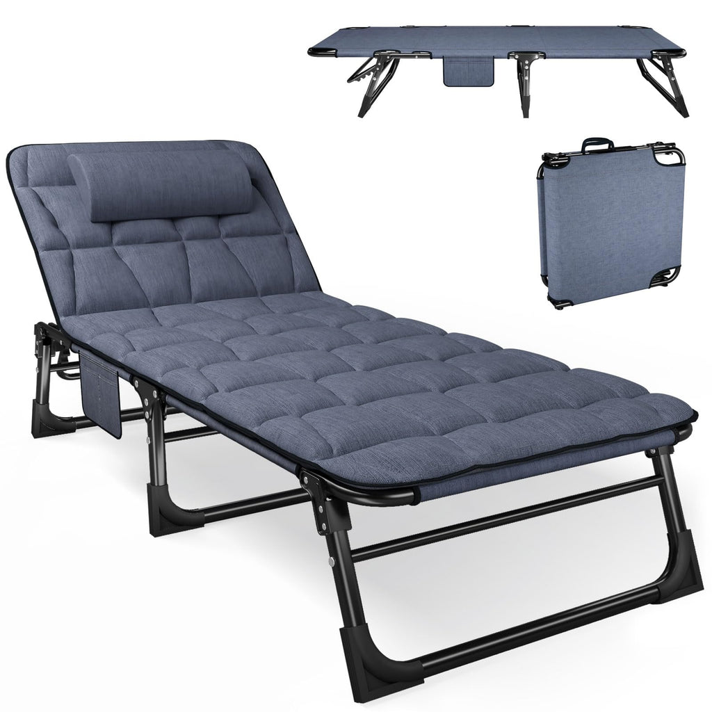 Folding Camping Cot with Pad K5678