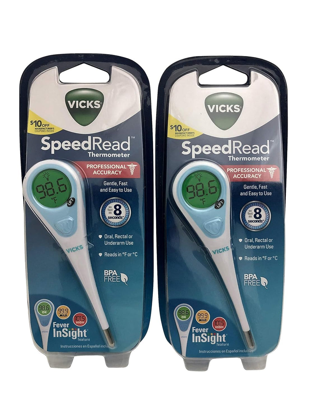 Digital Thermometer Pack of 2 W7683