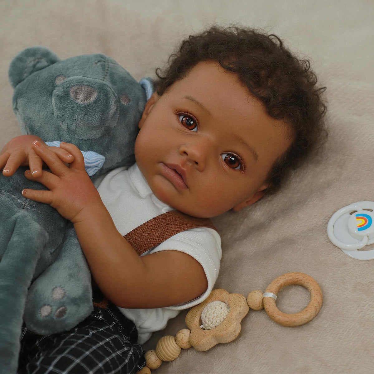 Black 20" Reborn Baby Dolls H87384