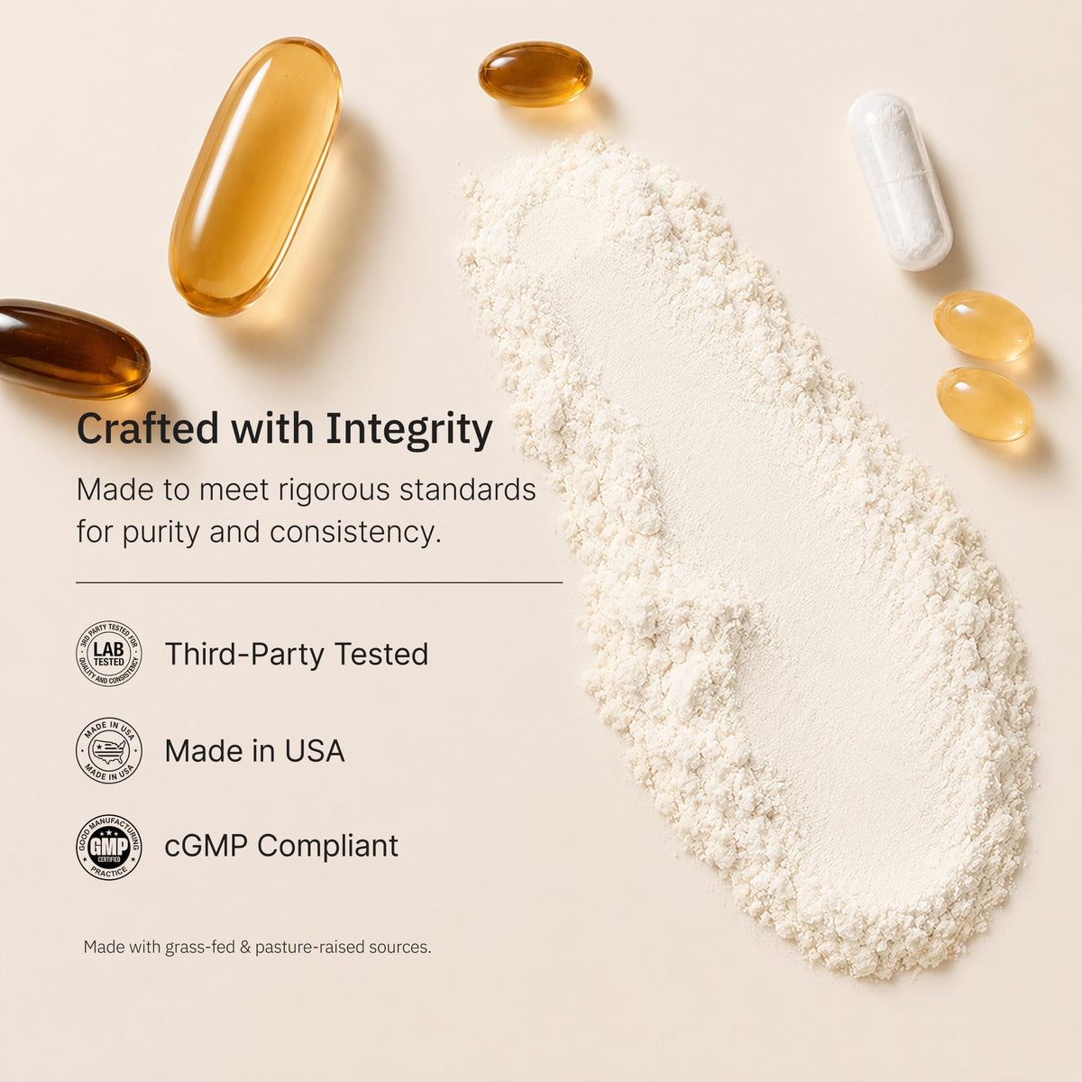 Multi Collagen Peptides Powder 1 lb Unflavored J63794