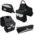 4-Piece Nylon Saddle Bag Set with Horn Bag, Cantle Bag & Pommel Bag N148502
