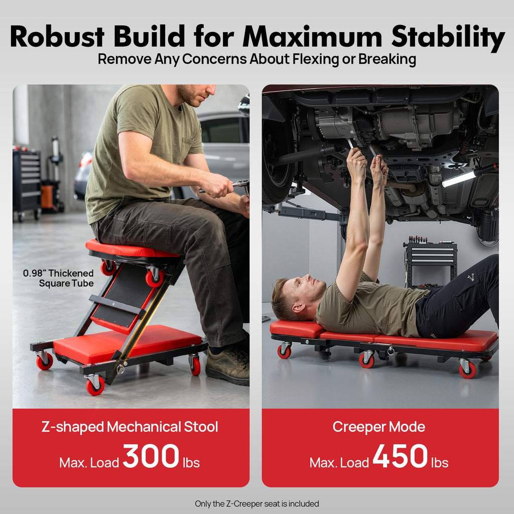 2-in-1 Convertible Mechanic Seat Z994