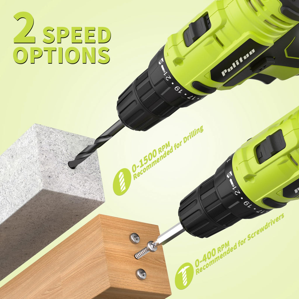 20V Cordless Drill Driver with 2 Batteries H91755