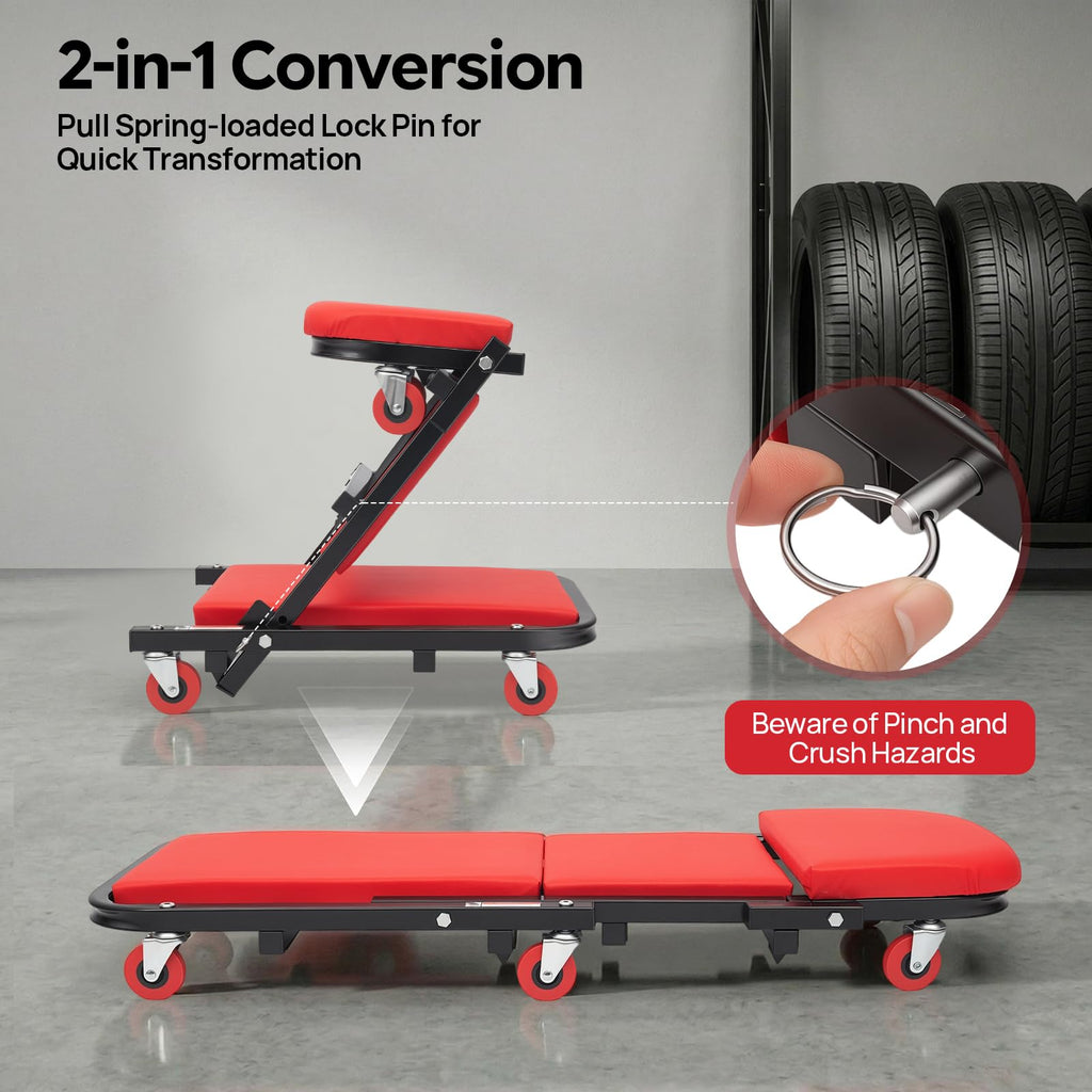 2-in-1 Convertible Mechanic Seat Z994