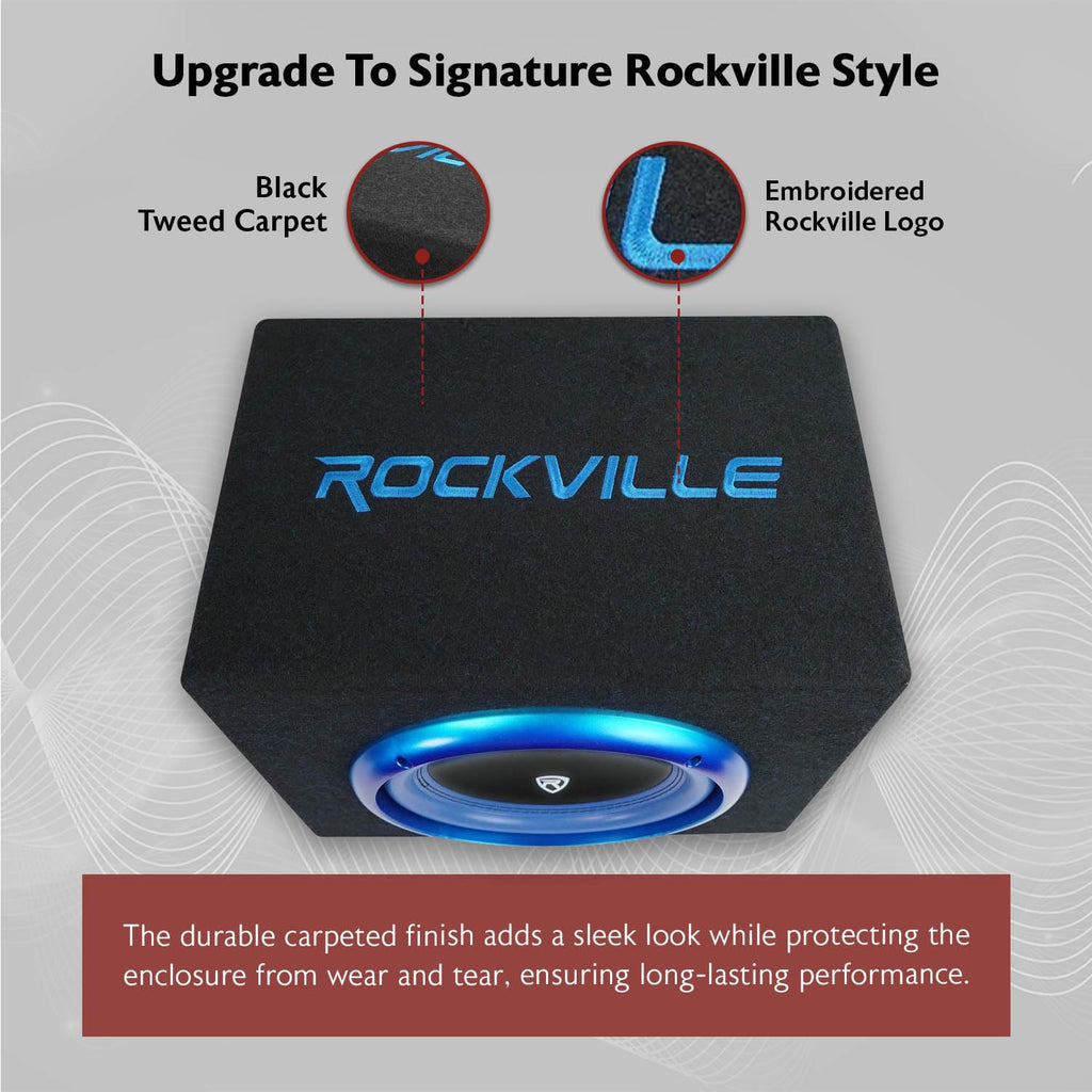 10" Active Powered Car Subwoofer with Enclosure T132053
