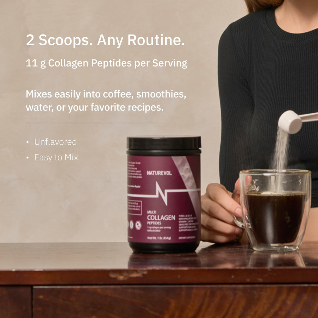 Multi Collagen Peptides Powder 1 lb Unflavored J63794