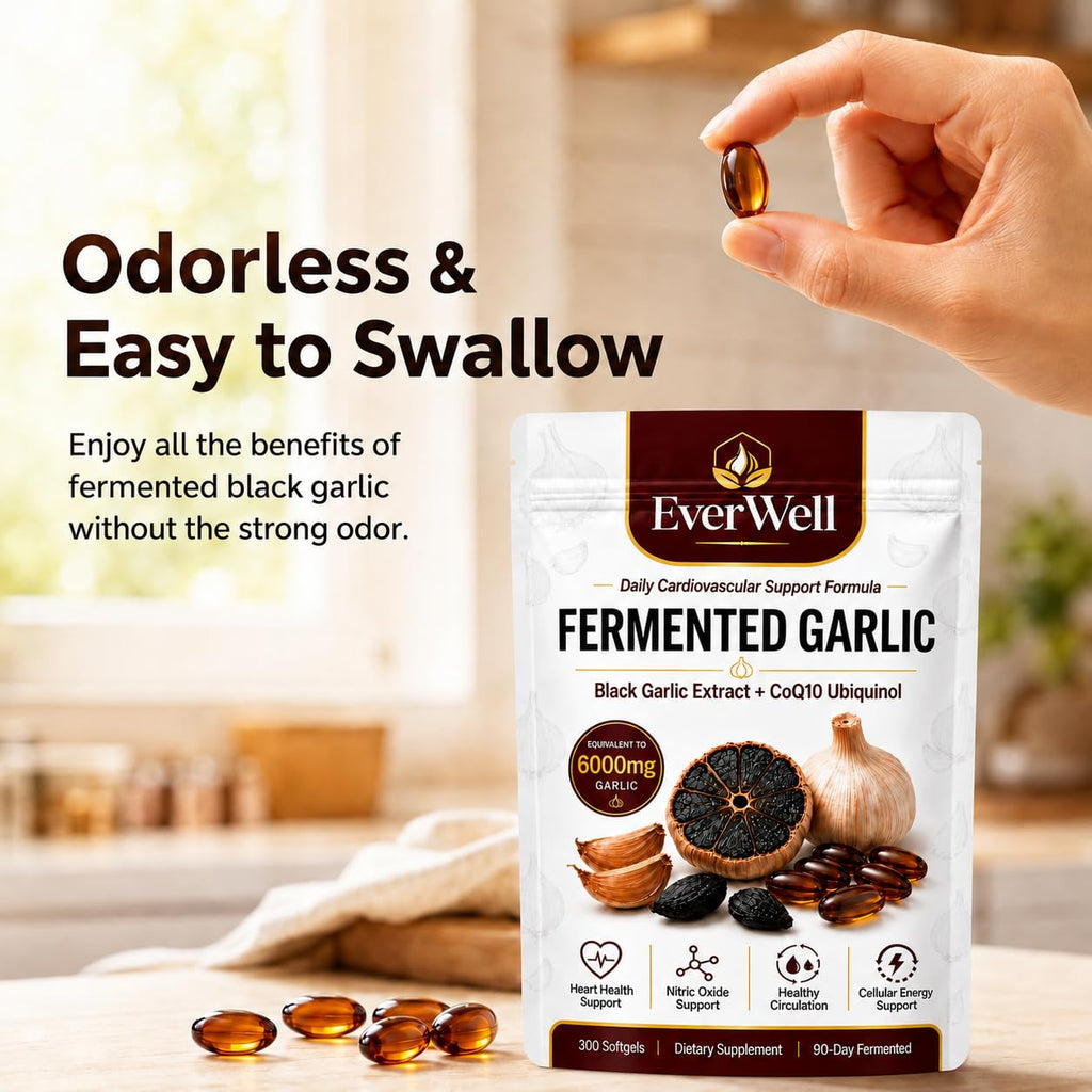 Black Garlic CoQ10 Softgels, 300 Softgels C93061