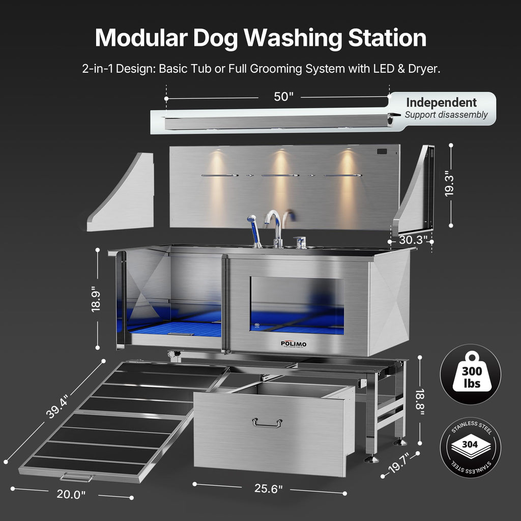 304 Stainless Steel Pet Wash Sink Z359