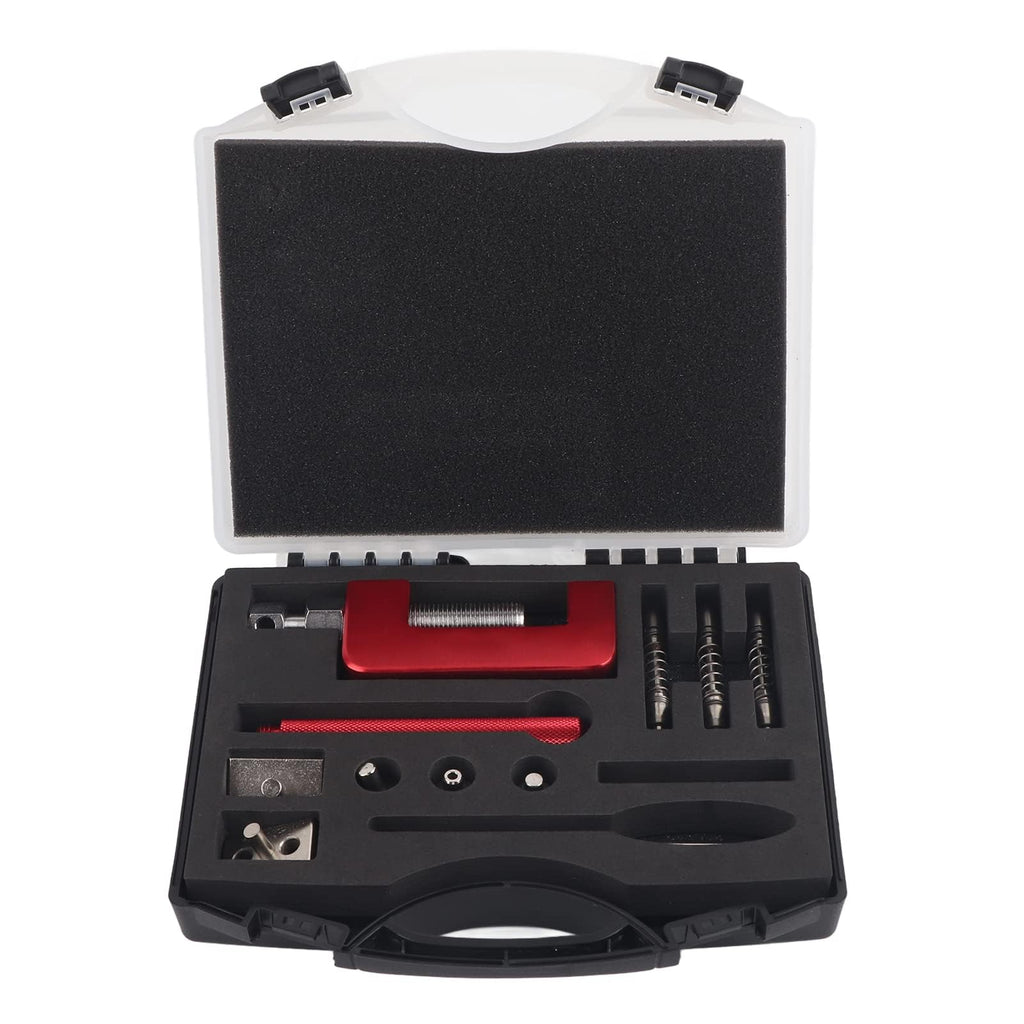 12 Pcs Motorcycle Chain Breaker Riveting Tool Set with Storage Box H5904