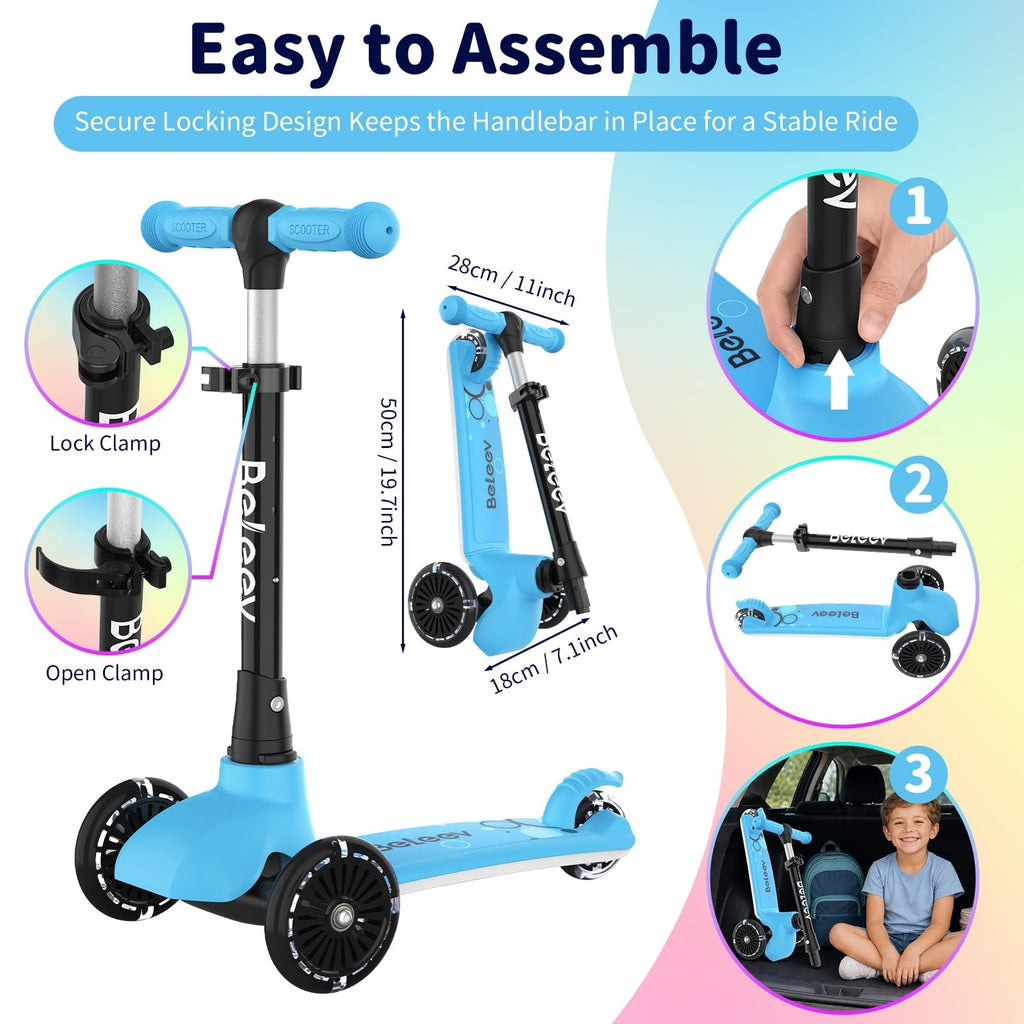Light Up Deck & Wheels Scooter R898