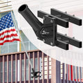 White Flagpole Mount for Round and Square Railing A76914