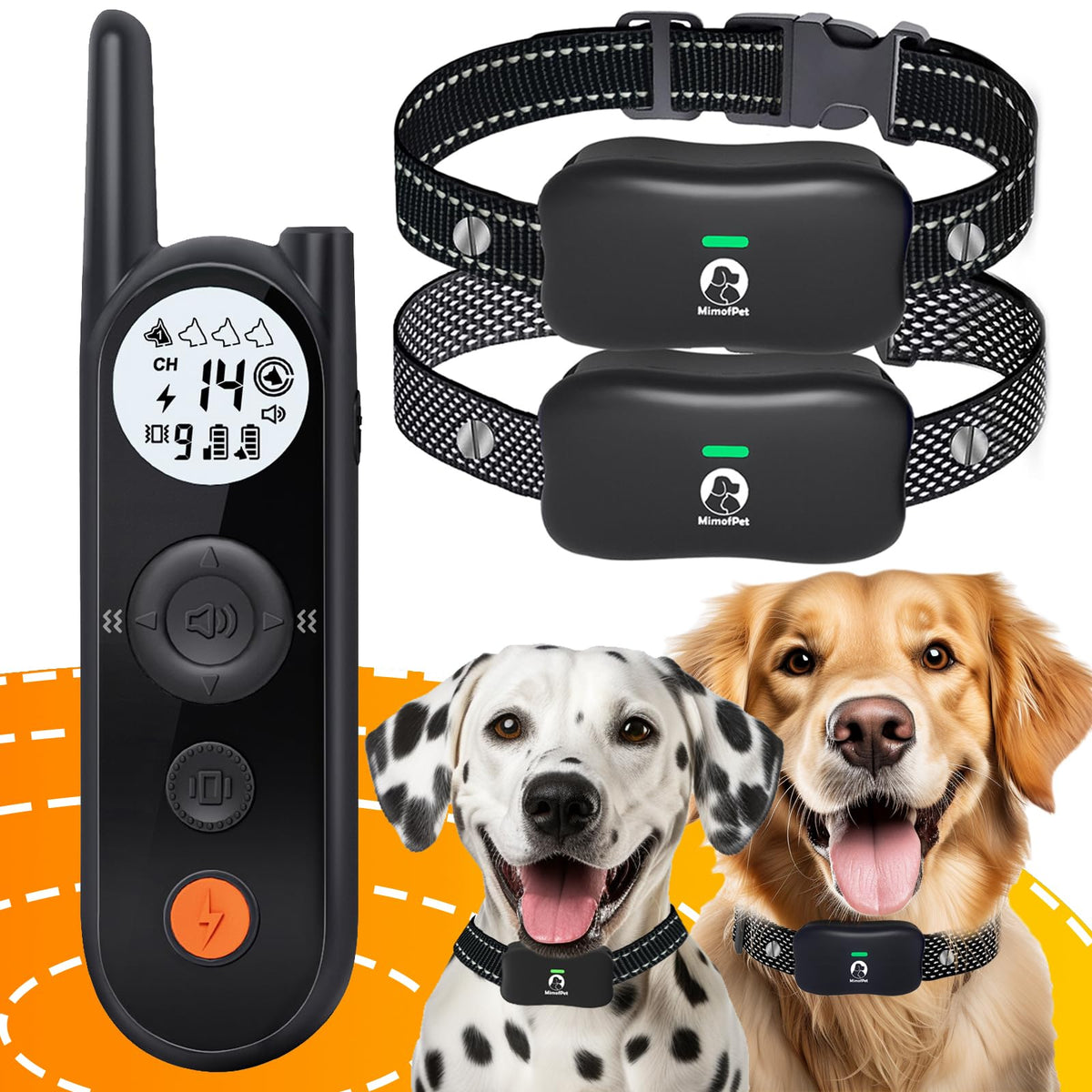 Wireless Dog Fence for 2 Dogs with Training Collar H5362
