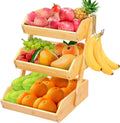3 Tier Natural Bamboo Fruit Basket X2799