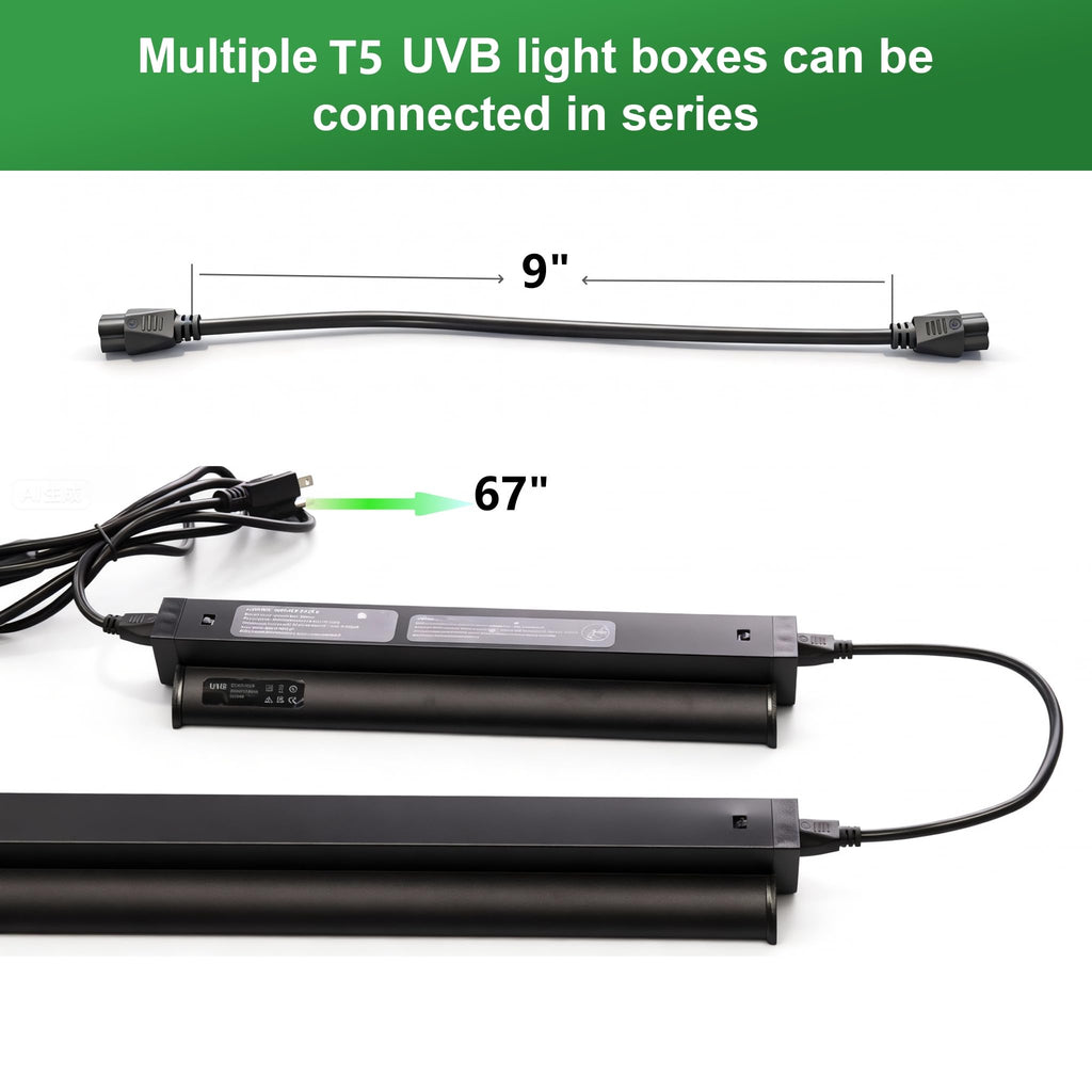 8W T5 UVB UVA Reptile Light Fixture and Bulb Kit F710913