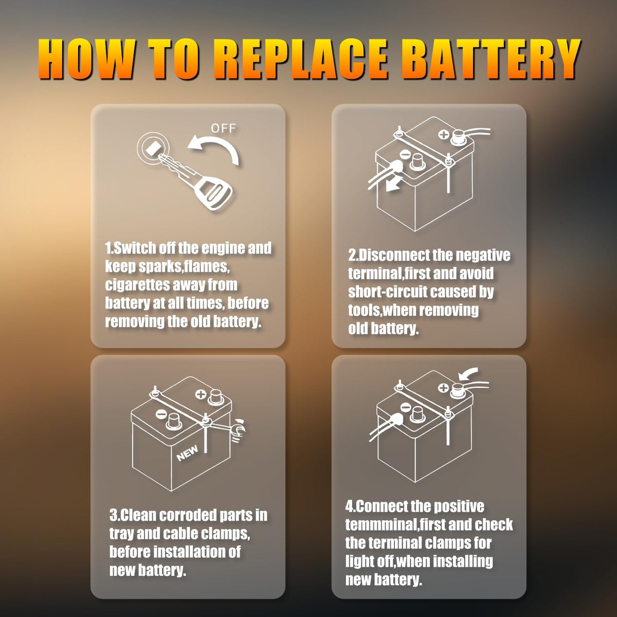 12.8V 60Ah 1100CCA Lithium Automotive Battery T747