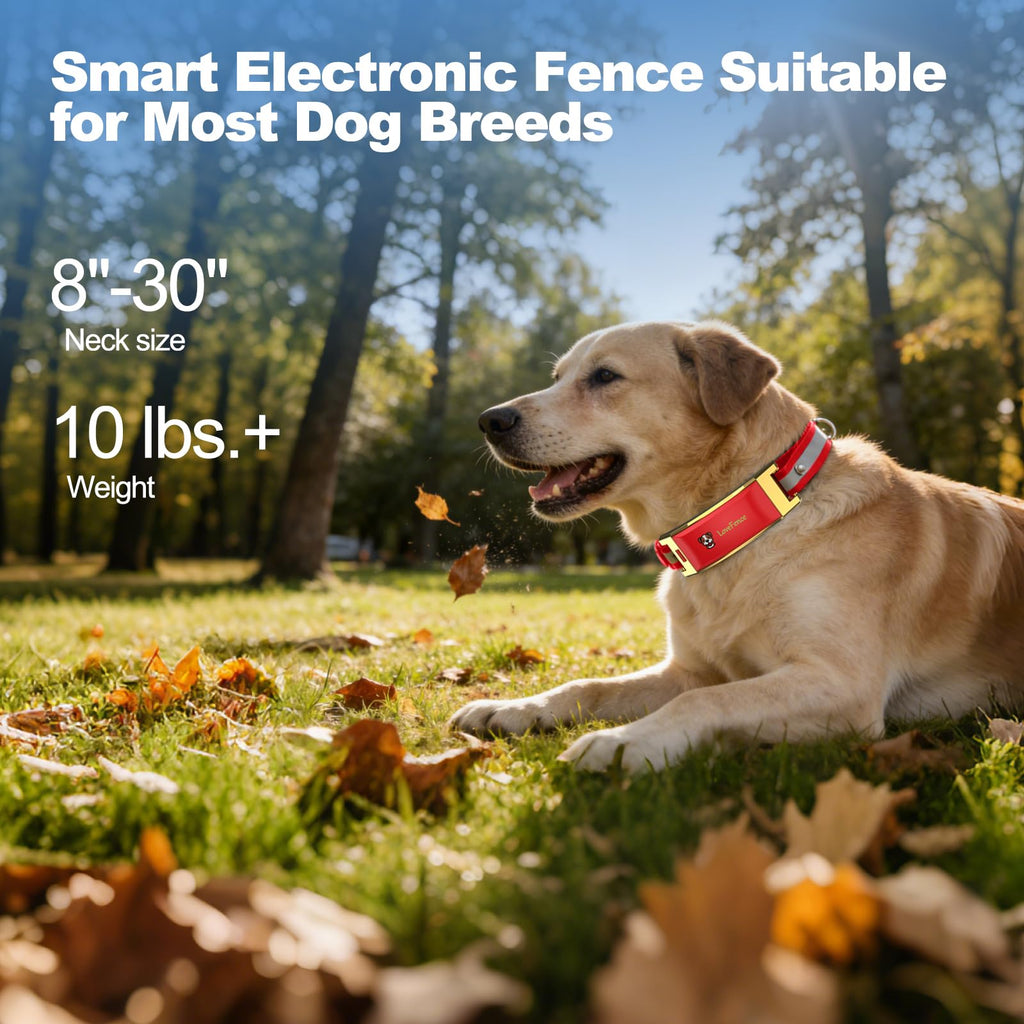 Red Wireless Electric GPS Dog Collar W1893