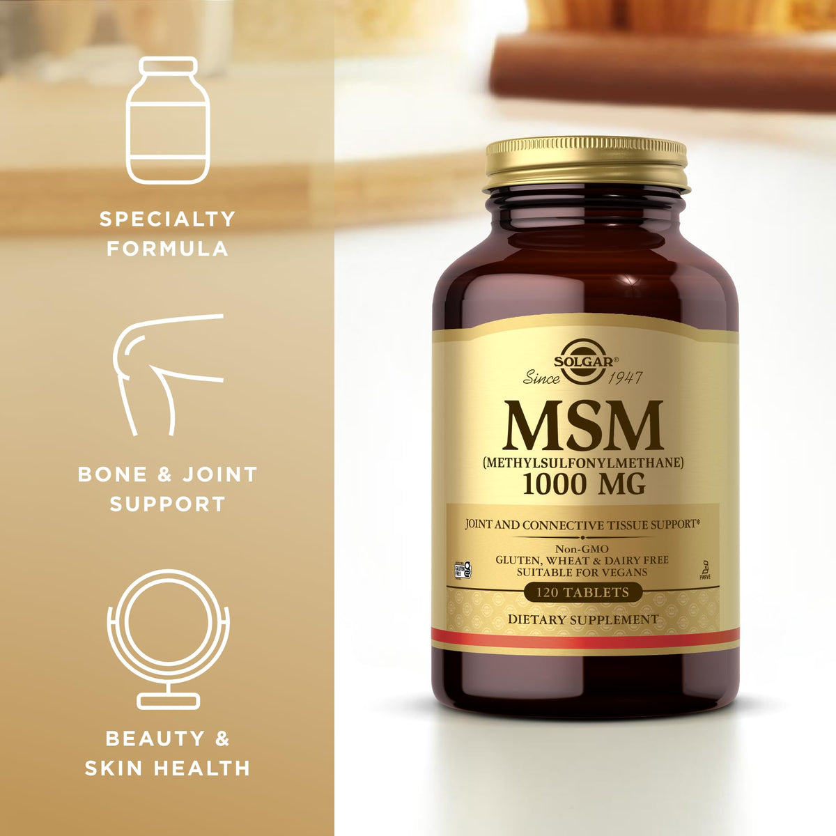 MSM 1000 mg 120 Tablets F814337