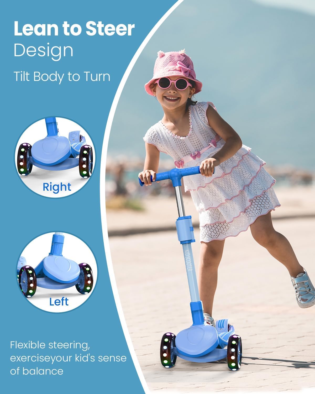 3 Wheel Foldable Kids Scooter with Seat T8771