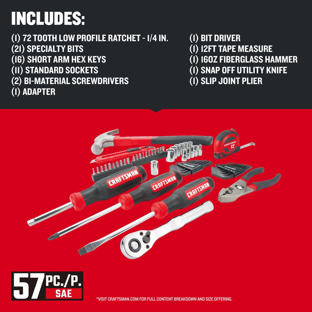 57 Piece Mechanics Tool Set Q291