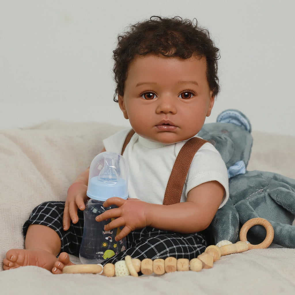 Black 20" Reborn Baby Dolls H87384
