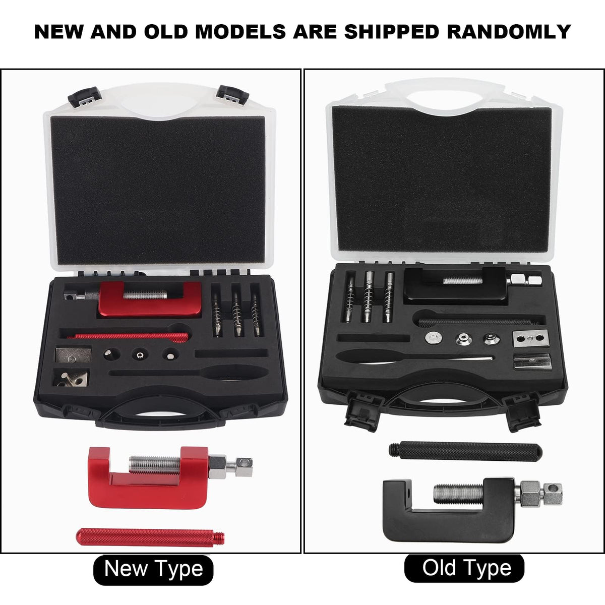 12 Pcs Motorcycle Chain Breaker Riveting Tool Set with Storage Box H5904