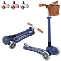 3-Wheel Foldable Toddler Scooter with LED Light-Up Wheels V790006