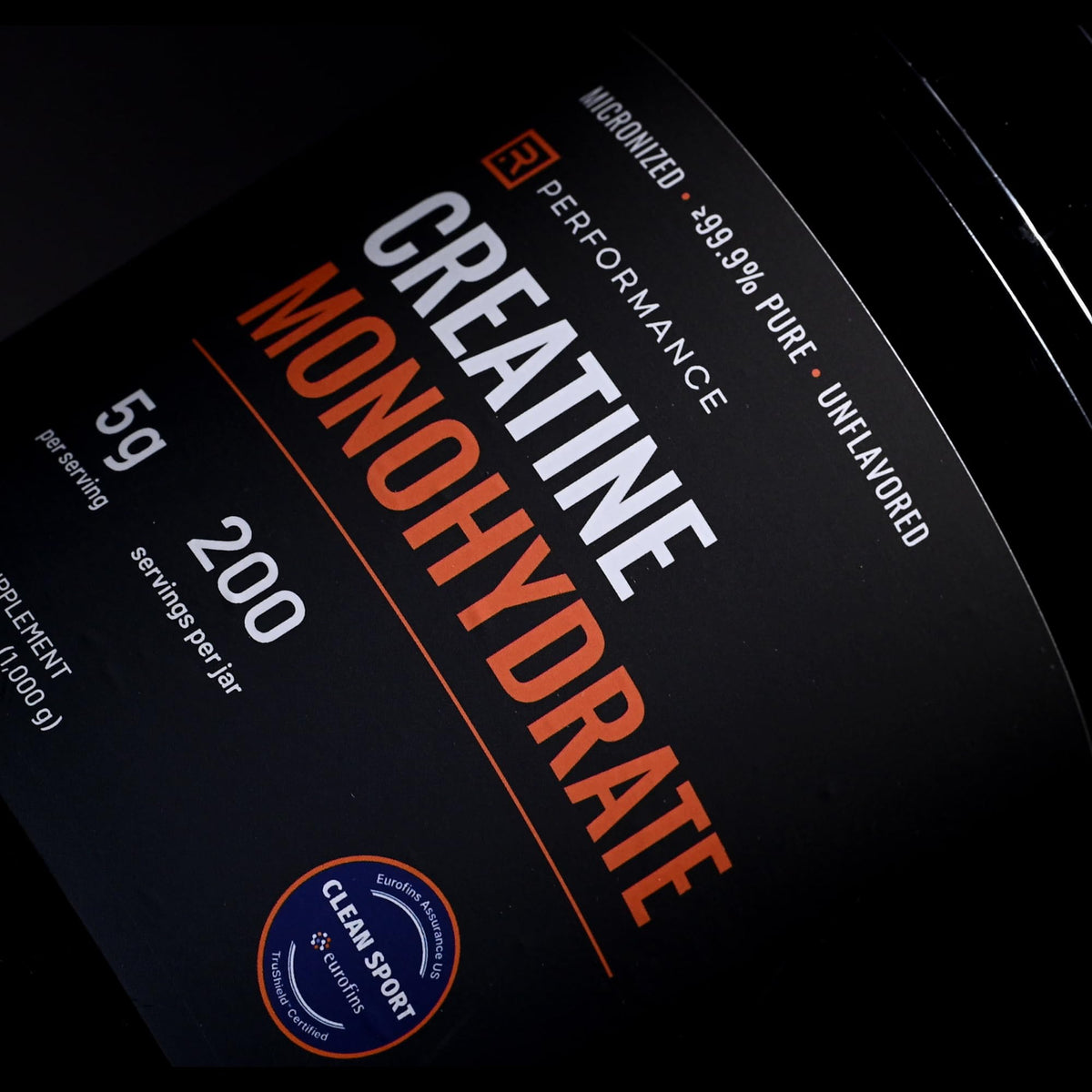 Unflavored Micronized Creatine Monohydrate Powder 1kg W12556