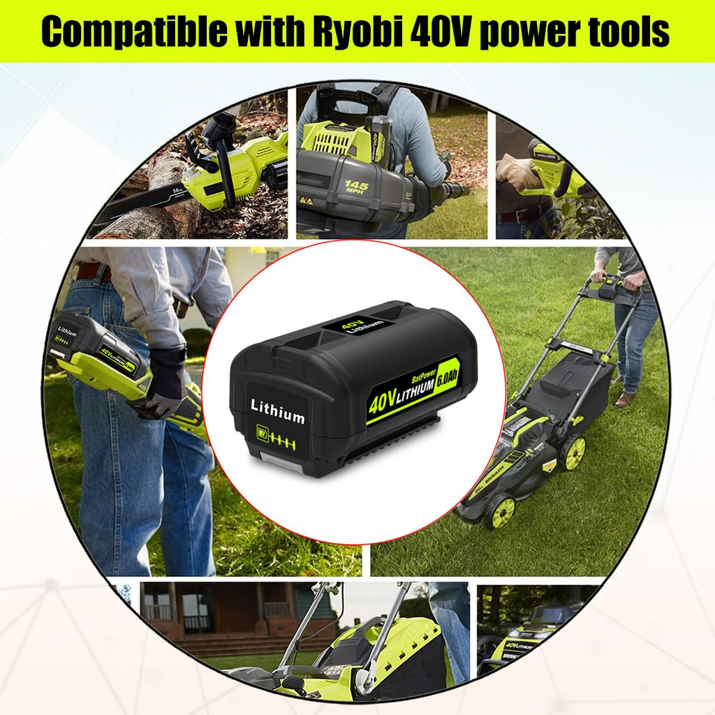 2-Pack 40V Lithium-Ion Battery and Charger Starter Kit L1721